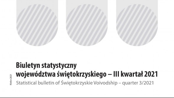 Statistical Bulletin of Świętokrzyskie Voivodship III quarter 2021