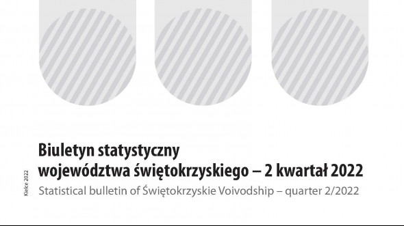 Statistical Bulletin of Świętokrzyskie Voivodship quarter 2/2022