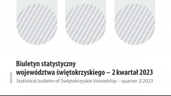 Statistical Bulletin of Świętokrzyskie Voivodship quarter 2/2023