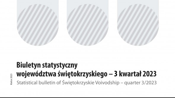 Statistical Bulletin of Świętokrzyskie Voivodship quarter 3/2023