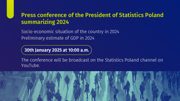 Press conference of the President of Statistics Poland summarizing 2024