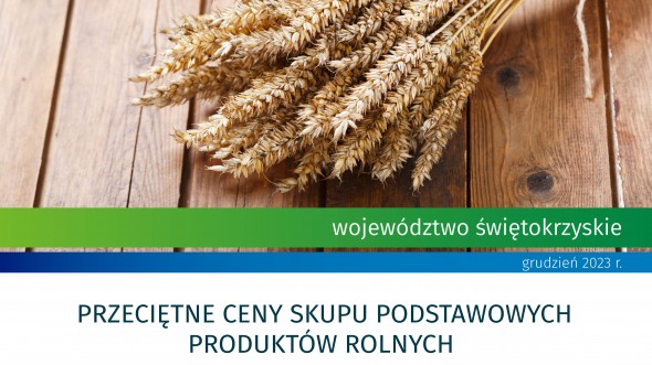 Rolnictwo w województwie świętokrzyskim - grudzień 2023 r.
