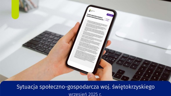Sytuacja społeczno-gospodarcza województwa świętokrzyskiego - wrzesień 2025 r.