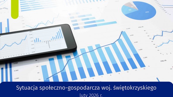 Sytuacja społeczno-gospodarcza województwa świętokrzyskiego - luty 2026 - infografika