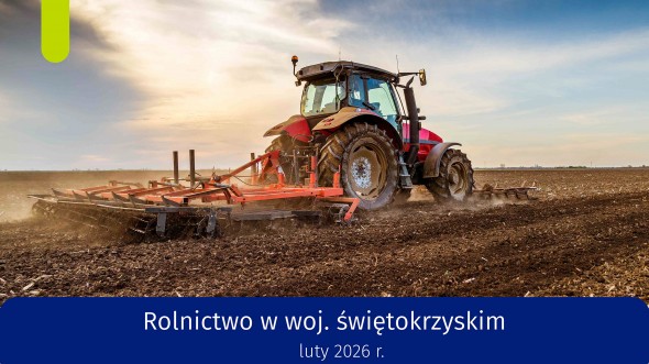 Rolnictwo w województwie świętokrzyskim - luty 2026 r. - infografika