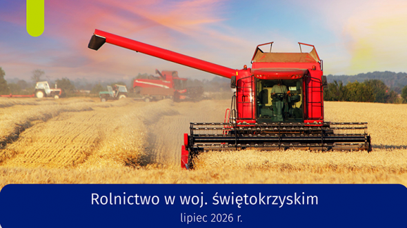 Rolnictwo w województwie świętokrzyskim - lipiec 2026 r. INFOGRAFIKA