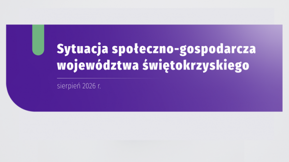 Sytuacja społeczno-gospodarcza województwa świętokrzyskiego - sierpień 2026 infografika