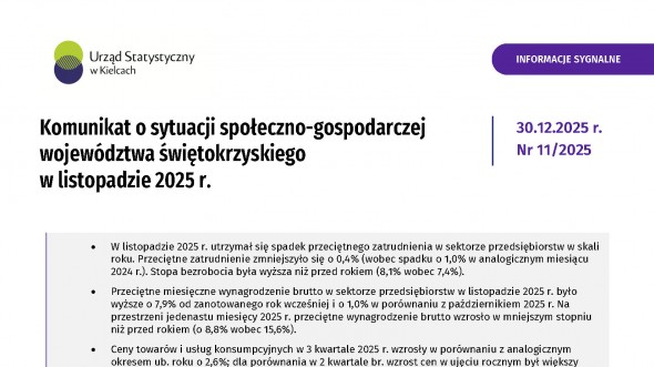 pierwsza strona komunikatu