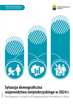 Okłądka przedstawia wykres i tytuł publikacji